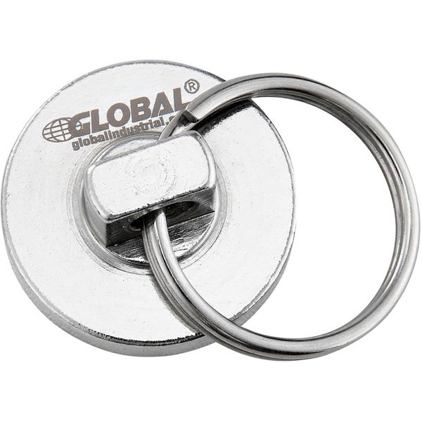 Global Industrial Neodymium Magnetic Assembly w/ Key Ring, 35 Lbs. Pull, 6PK 320756